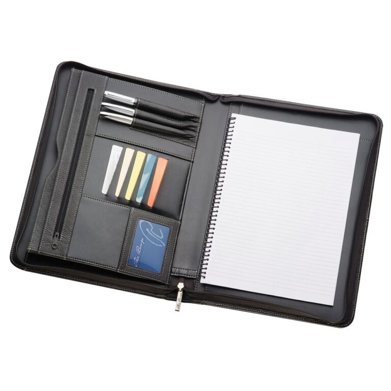 Personalise A4 Leather Compendium with Logo | Eco Gifts