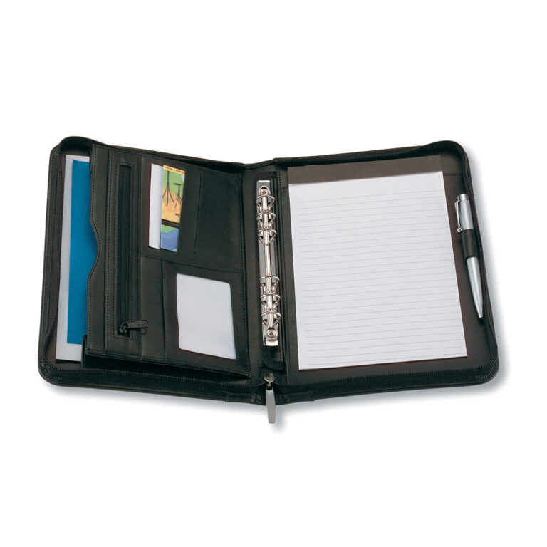 Personalise A5 Leather Compendium with Logo | Eco Gifts