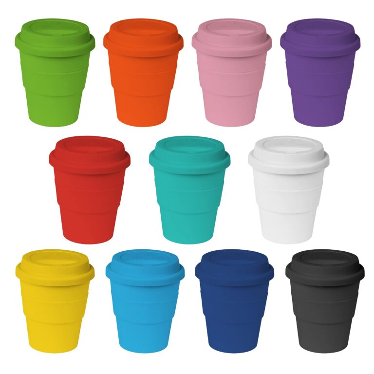 Personalise 11oz/320ml Plastic Karma Kup Plastic Aura Lid - Custom Eco Friendly Gifts Online