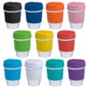 Personalise 12oz/340ml Glass Karma Kup Plastic Flip Lid - Custom Eco Friendly Gifts Online