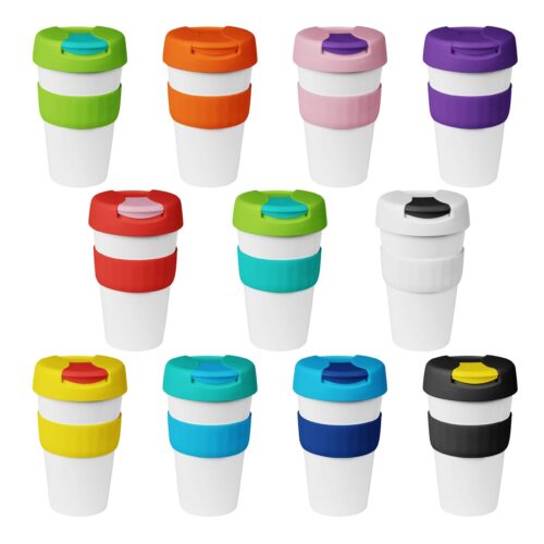 Personalise 16oz/535ml Plastic Karma Kup Plastic Flip Lid - Custom Eco Friendly Gifts Online