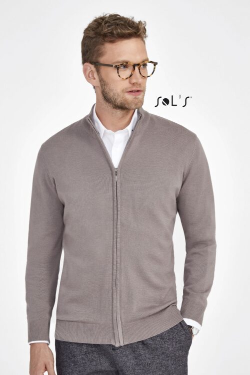 Custom Gordon Men's Zipped Cardigan with Logo