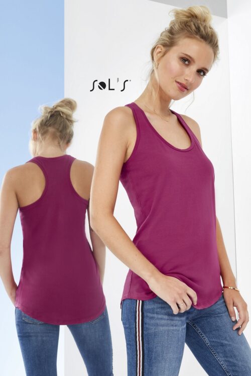 Custom Moka Women's Racer Back Tank Top with Logo