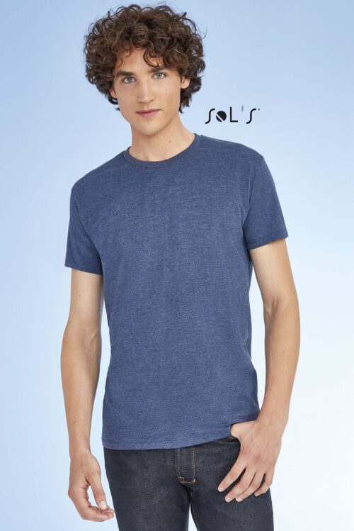 Custom Imperial Fit Men's Round Neck Close Fitting T-shirt with Logo