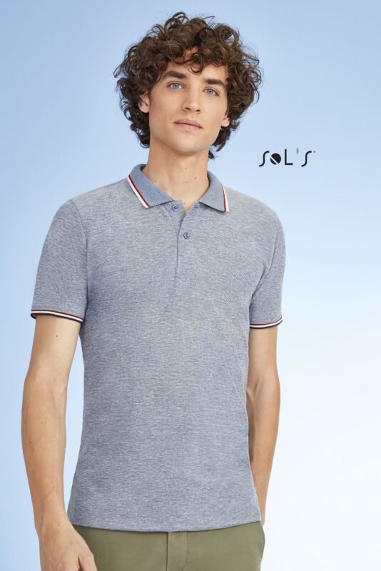 Custom Paname Men's Heather Polo Shirt with Logo