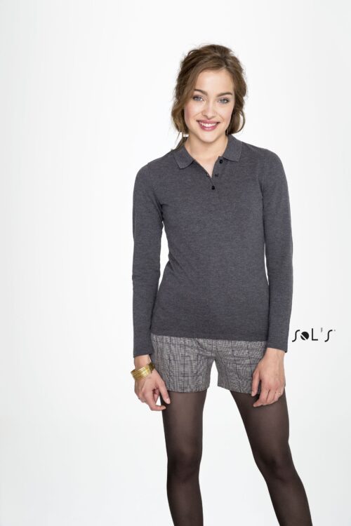 Custom Perfect Lsl Women's Long Sleeve Piquã‰ Polo Shirt with Logo