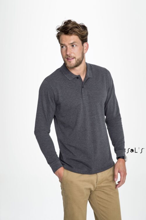 Custom Perfect Lsl Men's Long Sleeve Piquã‰ Polo Shirt with Logo
