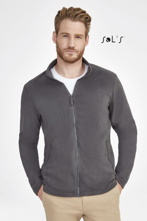 Custom Norman Men's Plain Fleece Jacket with Logo