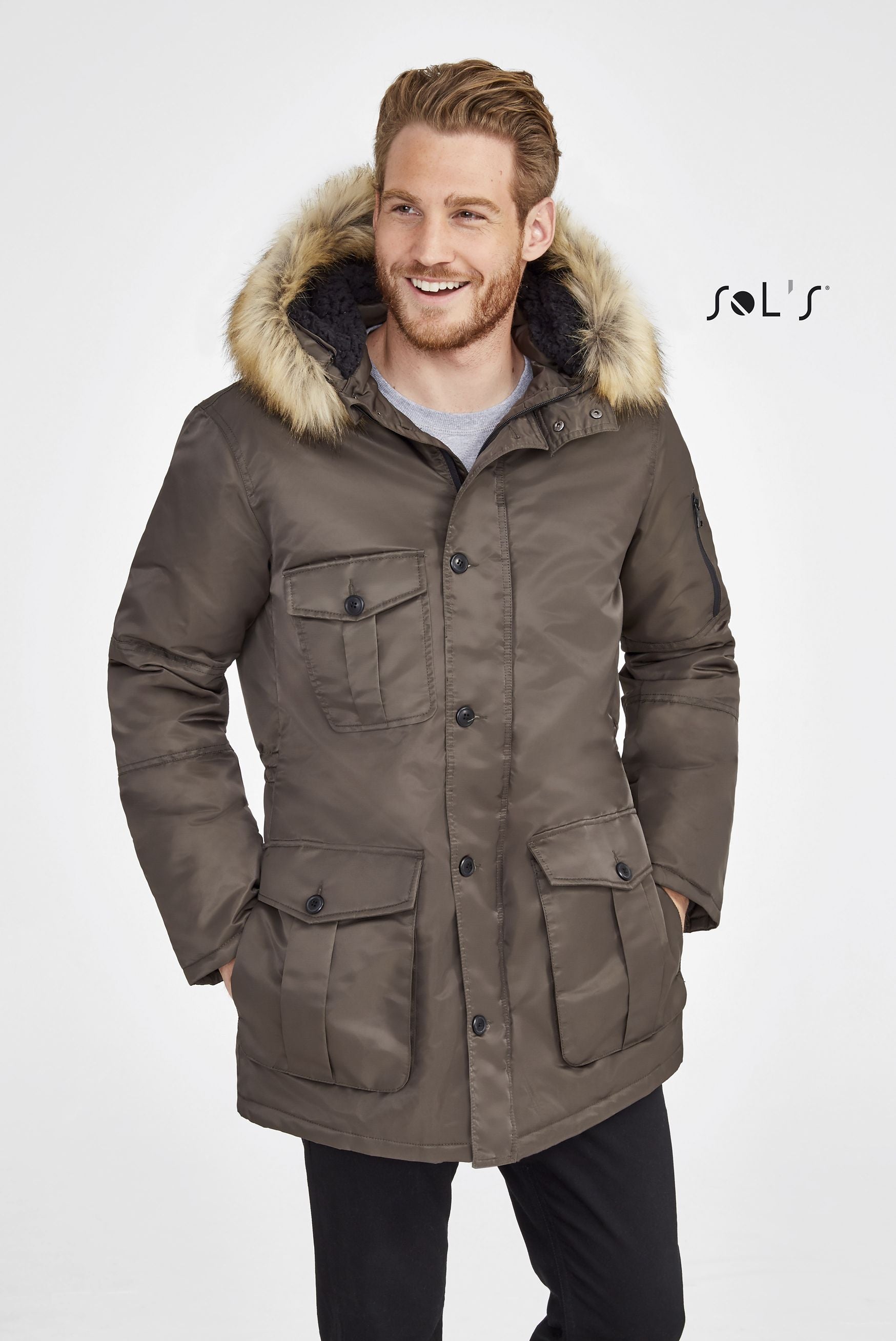 Custom Ryan Men's Warm And Waterproof Jacket with Logo