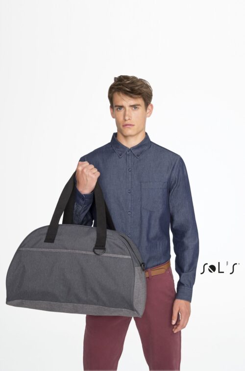 Custom Move Dual Material Travel Bag with Logo