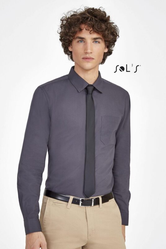 Personalise Baltimore Fit Long Sleeveâ Poplin Men’s Shirt - Custom Eco Friendly Gifts Online