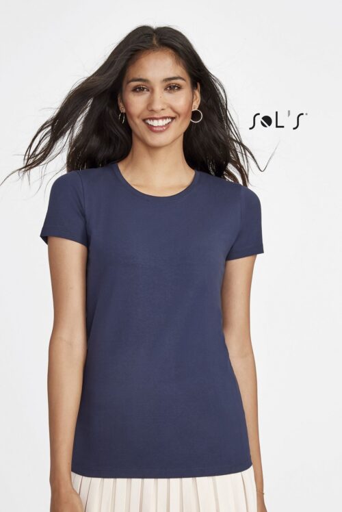 Custom Millenium Women Women's Round-neck T-shirt with Logo