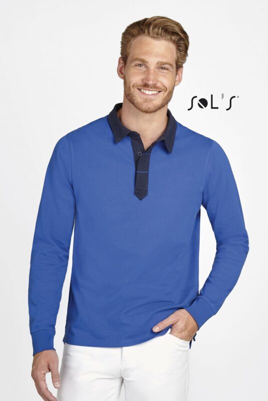 Custom Preston Men's Rugby Polo Shirt with Logo