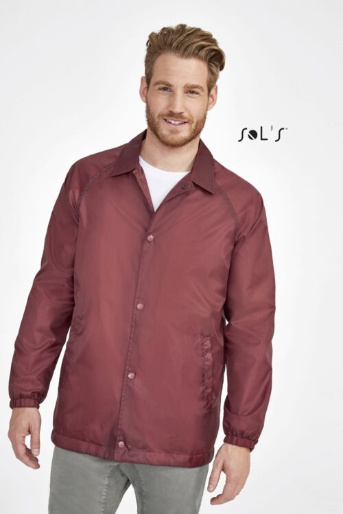 Custom Sacramento Unisex Windbreaker With Press Studs with Logo