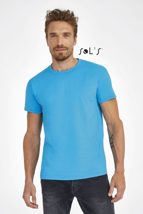 Custom Imperial Men's Round Neck T-shirt with Logo