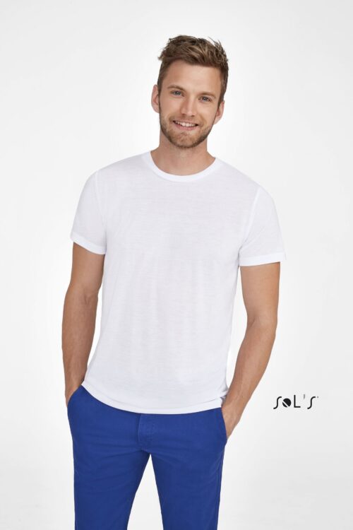 Custom Sublima Unisex Round Collar T-shirt For Sublimation with Logo