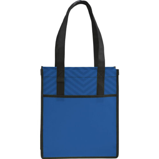 Personalise Printed Chevron Non-Woven  Shopper Tote with Logo | Eco Gifts