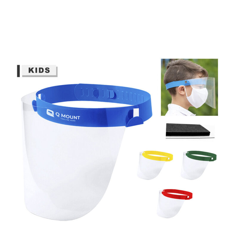 Custom Kids Face Shield Tundex with Logo