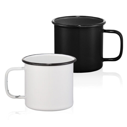 Personalise Enamel Metal Cup 16oz with Logo | Eco Gifts