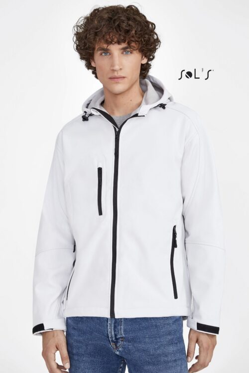 Custom Replay Men's Hooded Softshell with Logo