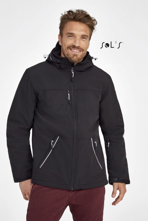 Custom Rock Men's Winter Softshell Jacket with Logo
