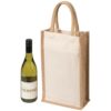 Personalise Two Bottle Canvas Wine Carrier with Logo | Eco Gifts