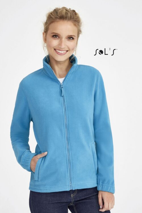 Custom North Women's Zipped Fleece Jacket with Logo