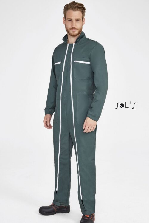 Custom Jupiter Pro Workwear Overall With Double Zip with Logo