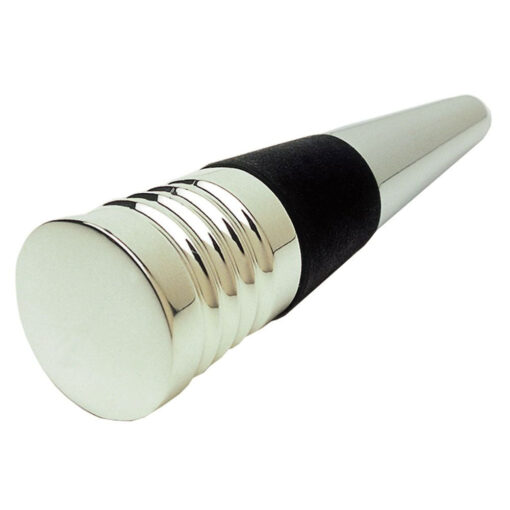 Personalise Silver Plated Flat Top Bottle Stopper with Logo | Eco Gifts