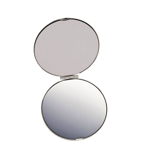 Personalise Silver Compact Mirror with Logo | Eco Gifts
