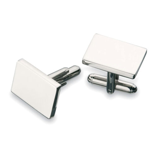 Personalise Plain Cufflinks with Logo | Eco Gifts
