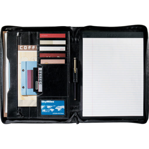 Personalise Renaissance Zippered Padfolio with Logo | Eco Gifts