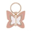 Personalise The Pontia Keyring Is A Bicolor Enamel Butterfly Shape. It Is Decorated With A Refined Zircon Stone - Custom Eco Friendly Gifts Online