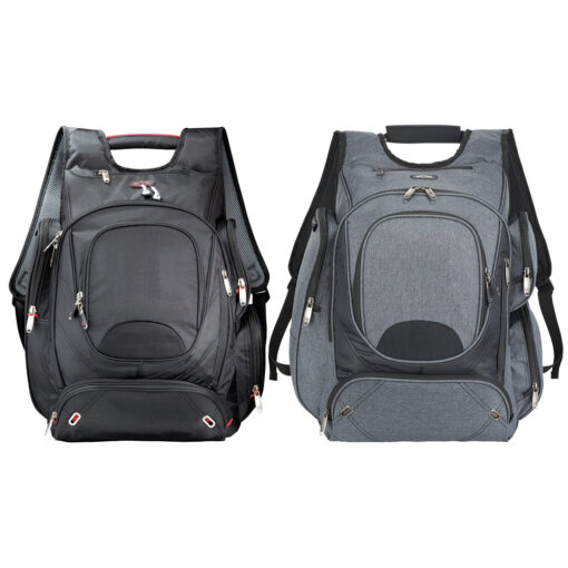 Personalise Elleven™ Checkpoint-Friendly Compu-Backpack with Logo | Eco Gifts