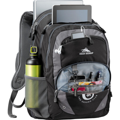 Personalise High Sierra Overtime Fly-By 17 inch  Compu-Backpack with Logo | Eco Gifts
