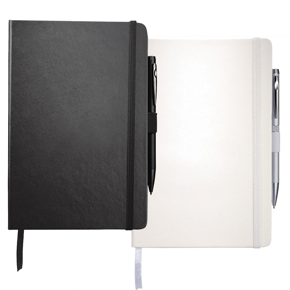 Personalise Nova Bound JournalBook with Blank Pages with Logo | Eco Gifts