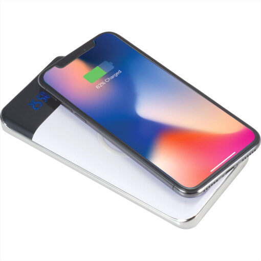 Personalise Constant 10000 mAh Wireless Power Bank w/Display with Logo | Eco Gifts
