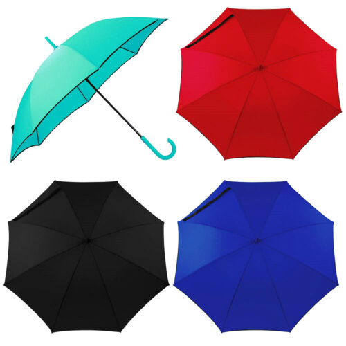 Personalise Auto Open Colorized Fashion Umbrella with Logo | Eco Gifts