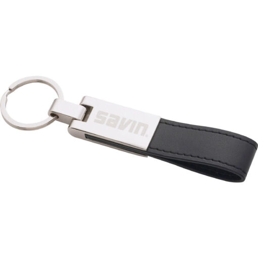 Personalise UltraHyde / Silver Key Ring with Logo | Eco Gifts