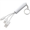 Personalise Route Light Up Logo 3-in-1 Cable with Logo | Eco Gifts