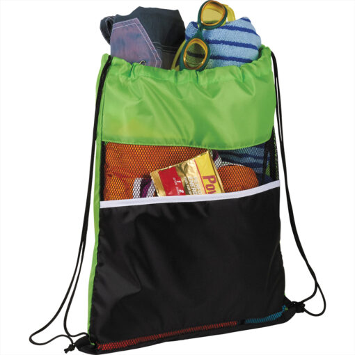 Personalise Mesh Up Drawstring Sportspack with Logo | Eco Gifts