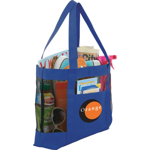 Personalise Surfside Mesh Accent Tote with Logo | Eco Gifts
