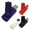 Personalise Rotate USB Lacquered Clip - 4GB with Logo | Eco Gifts