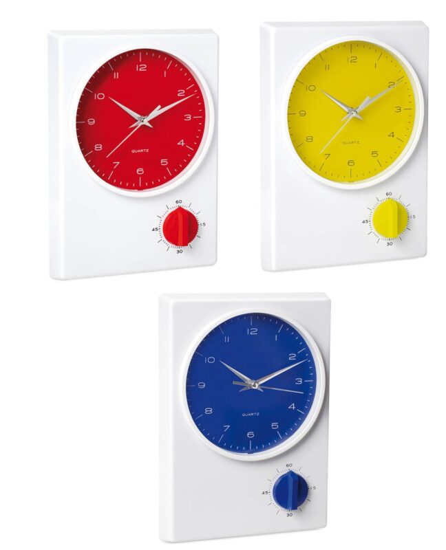 Custom Wall Clock Timer Tekel with Logo