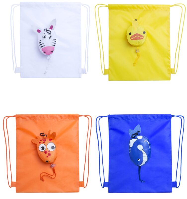 Custom Foldable Drawstring Bag Kissa with Logo