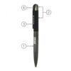 Diesel branded pen with detailed component labels