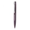 Guggenheim branded purple pen with clip