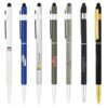 Assorted branded stylus pens with logos