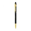 Black gold-trimmed stylus ballpoint pen