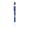 Blue stylus pen with click top and clip